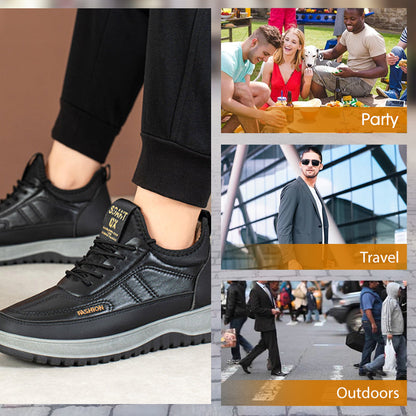 Miesten mukavat lämpimät kengät: vedenpitävät ja liukastumista estävät