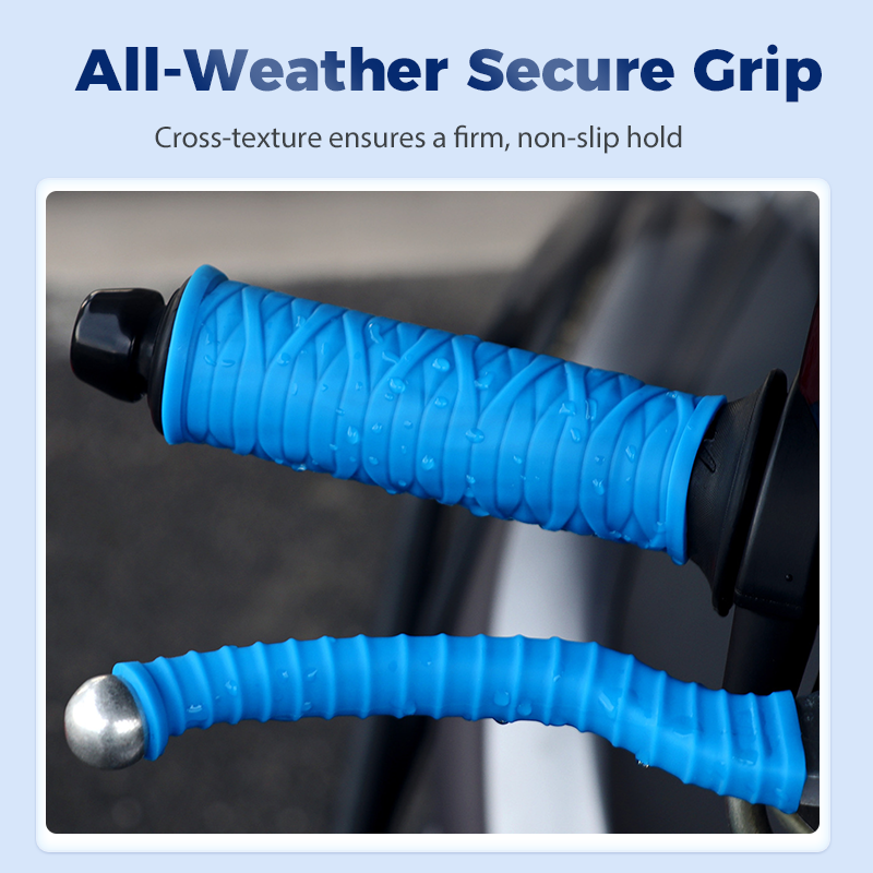 Silikoniset kahvansuojat ohjaustankoon ja jarrukahvoihin