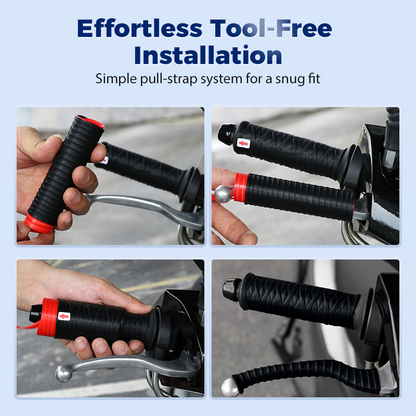 Silikoniset kahvansuojat ohjaustankoon ja jarrukahvoihin