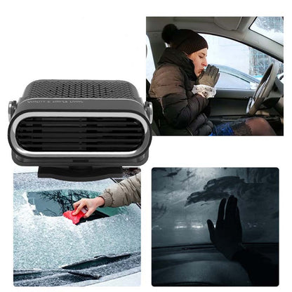 📢📢 60 % ALENNUS! 🚗 2-in-1 kannettava autolämmitin, jossa 360° kääntötoiminto