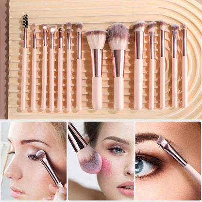 🔥 Big Sale 49% OFF🌈Travel Makeup Brush Set with LED Light Mirror