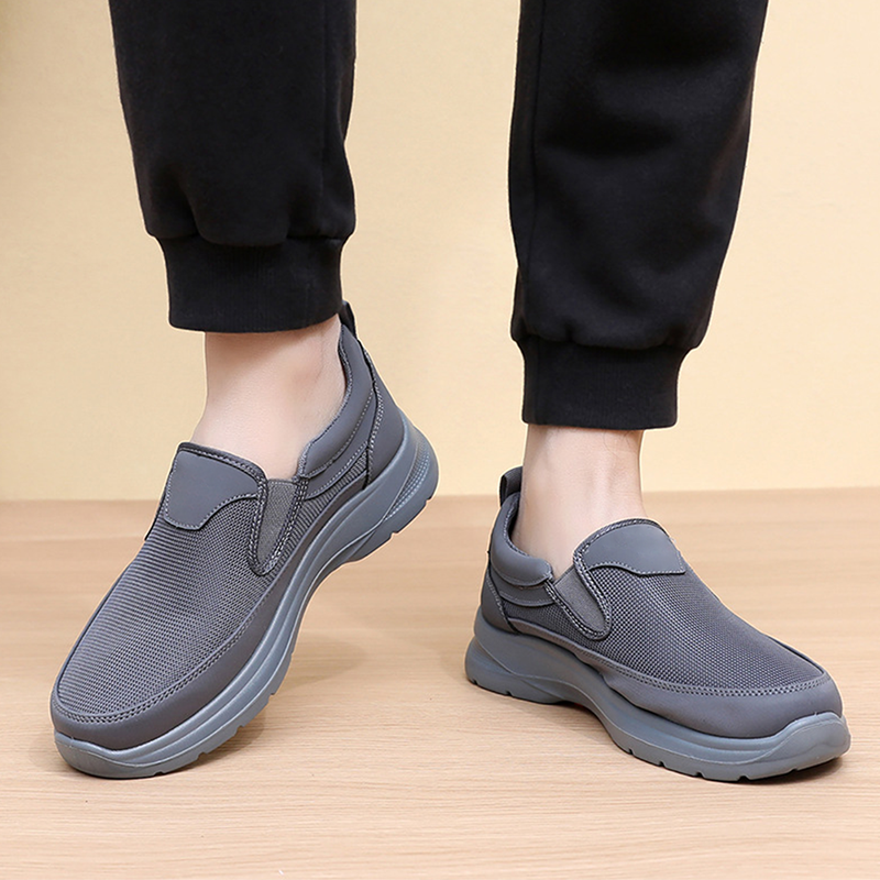 👟50% OFF NOW! ✨ Men's Orthopedic Breathable Slip-On Sneakers - Arch Support with Memory Foam Insoles for All-Day Comfort 🏃‍♂️💨
