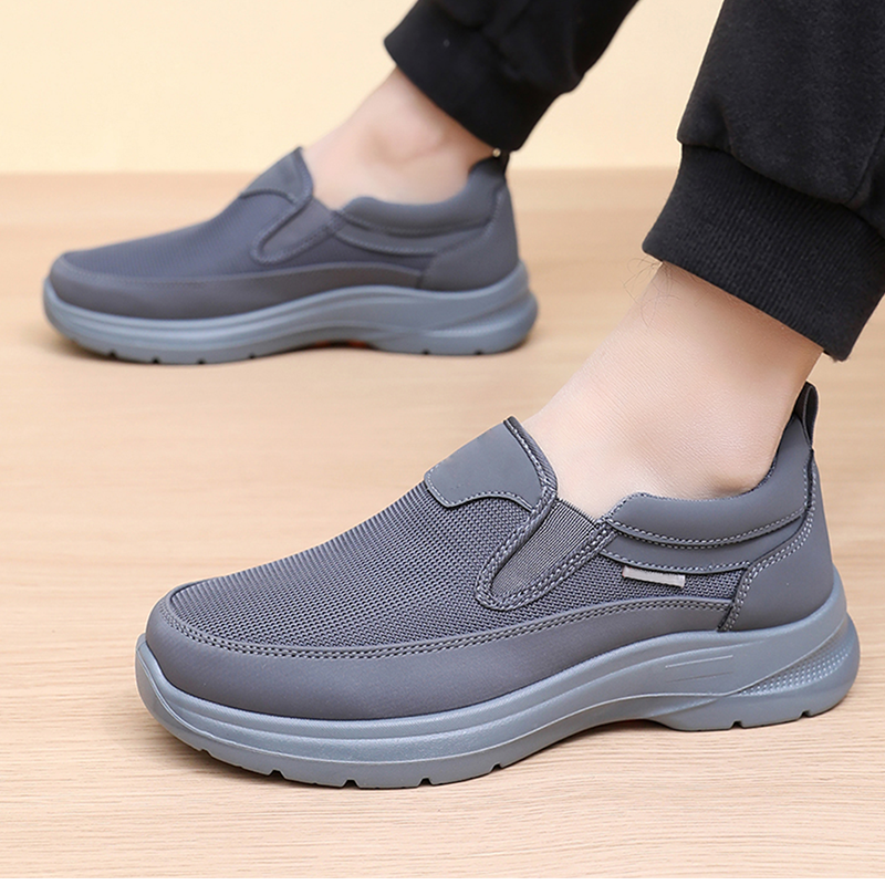 👟50% OFF NOW! ✨ Men's Orthopedic Breathable Slip-On Sneakers - Arch Support with Memory Foam Insoles for All-Day Comfort 🏃‍♂️💨