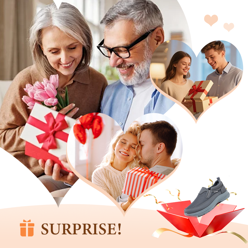 👟50% OFF NOW! ✨ Men's Orthopedic Breathable Slip-On Sneakers - Arch Support with Memory Foam Insoles for All-Day Comfort 🏃‍♂️💨