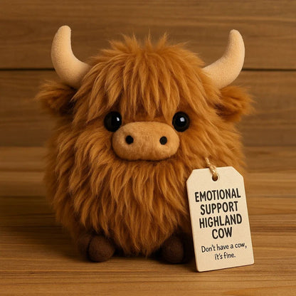 🎅 Joulun ennakkomyynti 50 % ALENNUS 🎁 — Emotional Support Highland Cow -pehmolelu 🎉