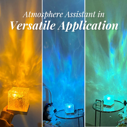 📢📢50% DE RÉDUCTION !!! 🎅Projecteur de nuit à ondes d'eau rotatif dynamique