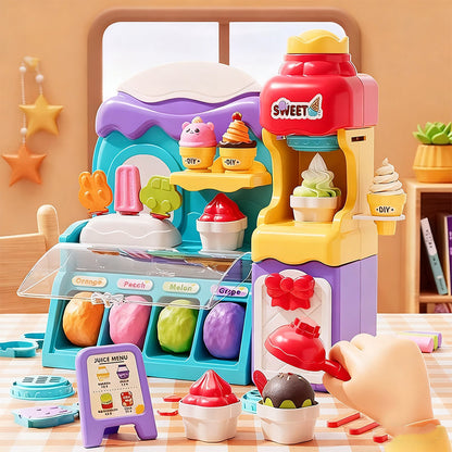 🎄 Joulun alennus 50 %! 🍦✨ DIY Jäätelömuovailuvahasetti lapsille — luova muovailusetti roolileikkeihin & aistikehitykseen, täydellinen lahja! 🎁