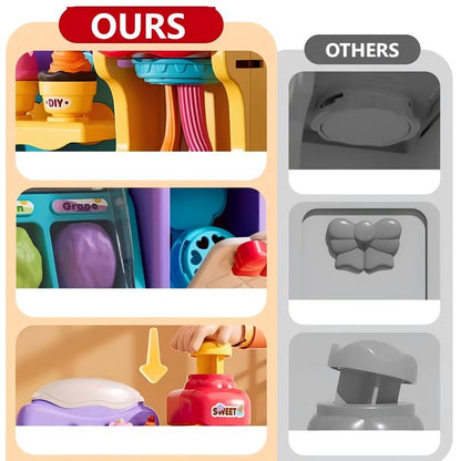 🎄 Joulun alennus 50 %! 🍦✨ DIY Jäätelömuovailuvahasetti lapsille — luova muovailusetti roolileikkeihin & aistikehitykseen, täydellinen lahja! 🎁