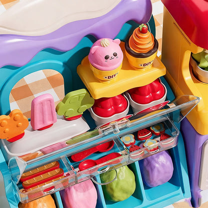 🎄 Joulun alennus 50 %! 🍦✨ DIY Jäätelömuovailuvahasetti lapsille — luova muovailusetti roolileikkeihin & aistikehitykseen, täydellinen lahja! 🎁