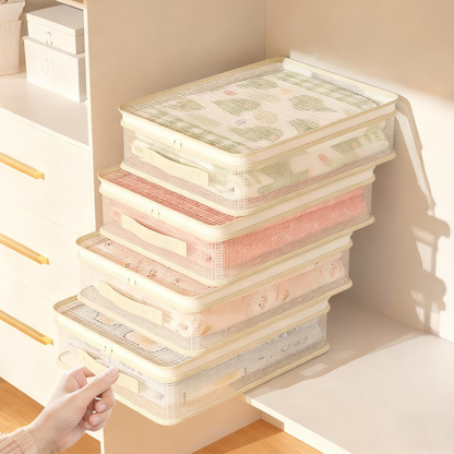 👗✨ Läpinäkyvät kaappisäilytyspussit – selkeä näkyvyys ja pölysuojattu, täydellinen vaatteille ja vuodevaatteille!