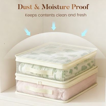 👗✨ Läpinäkyvät kaappisäilytyspussit – selkeä näkyvyys ja pölysuojattu, täydellinen vaatteille ja vuodevaatteille!