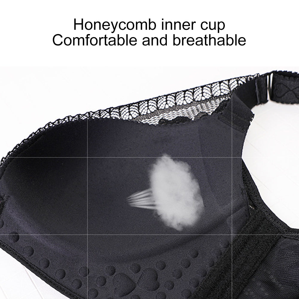 Seksikäs Rose kirjonta edessä sulkeminen Wirefree Bra