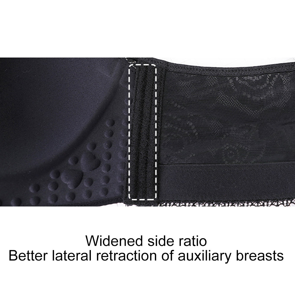 Seksikäs Rose kirjonta edessä sulkeminen Wirefree Bra