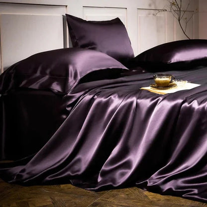 🌸25 Momme Luxury silkki sängyn tarvikkeet setti 4