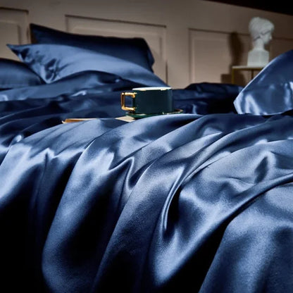🌸25 Momme Luxury silkki sängyn tarvikkeet setti 4
