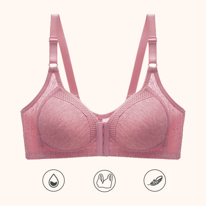 Ohut langaton push-up-rintaliivit etulukolla