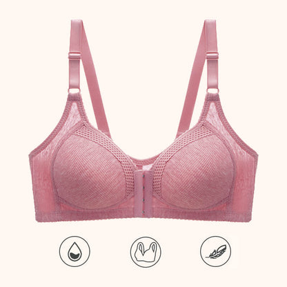 Ohut langaton push-up-rintaliivit etulukolla