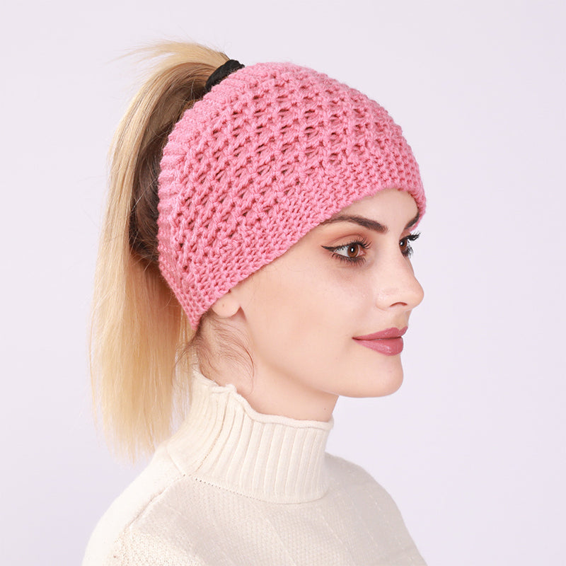 Kihara poninhäntä naisille Beanie
