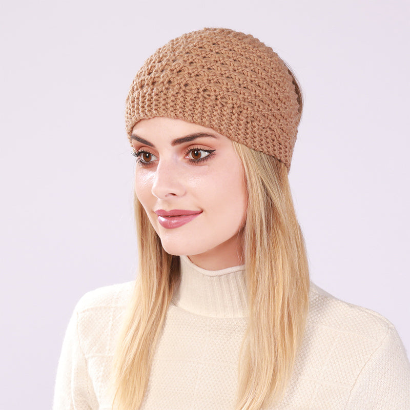 Kihara poninhäntä naisille Beanie