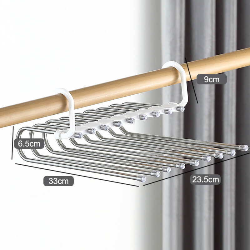 Monikerroksinen taikahousuhylly vetoketjulla