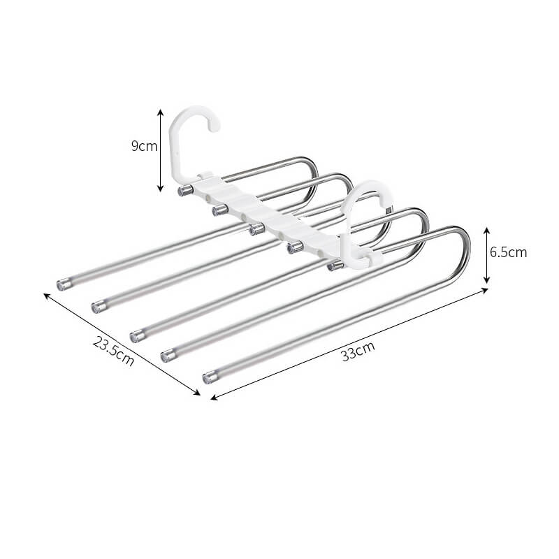 Monikerroksinen taikahousuhylly vetoketjulla