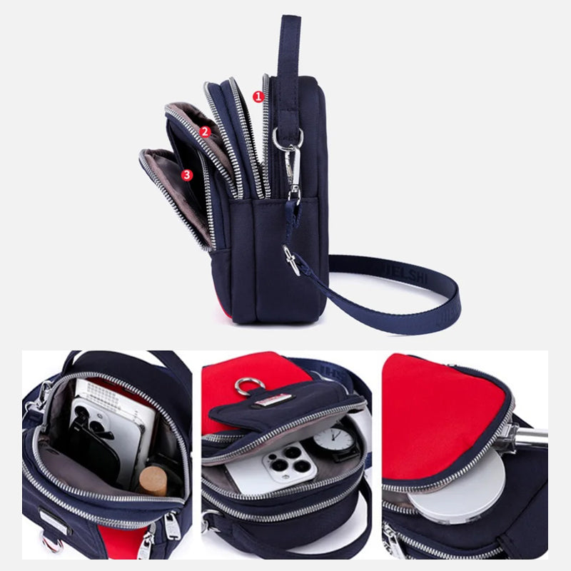 Vedenkestävä naisten ristikkolaukku