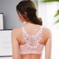 Seksikäs Rose kirjonta edessä sulkeminen Wirefree Bra