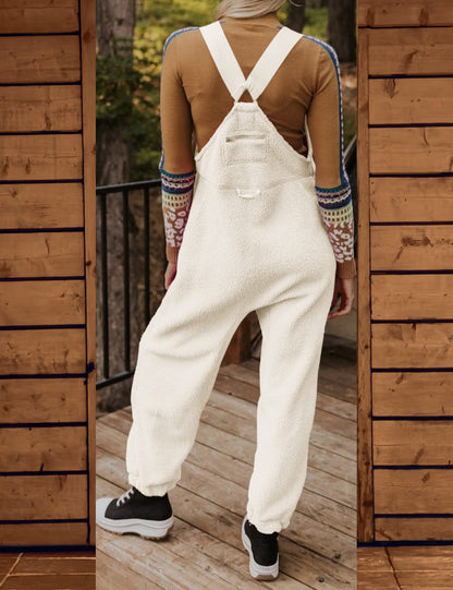 Lämmin fleece haalarit naisille Loose vapaa-ajan puvut 【Free Shipping】