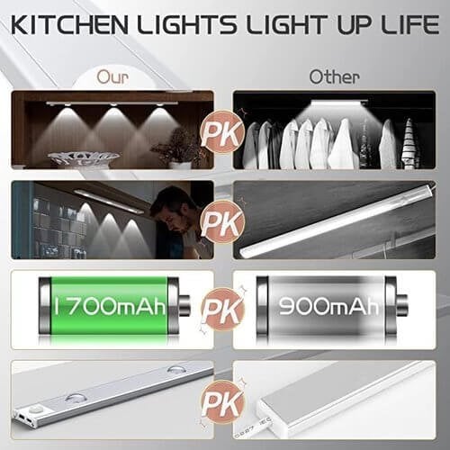 LED-liiketunnistimella varustettu kaappivalo