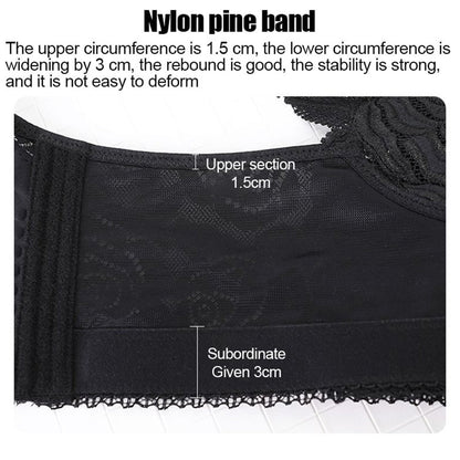 Seksikäs Rose kirjonta edessä sulkeminen Wirefree Bra