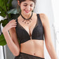 Seksikäs Rose kirjonta edessä sulkeminen Wirefree Bra