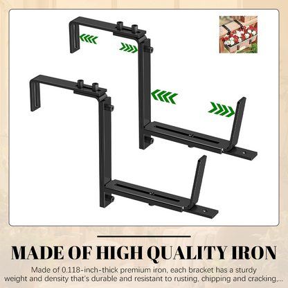 Säädettävä kukkaruukku koukku kiinnike