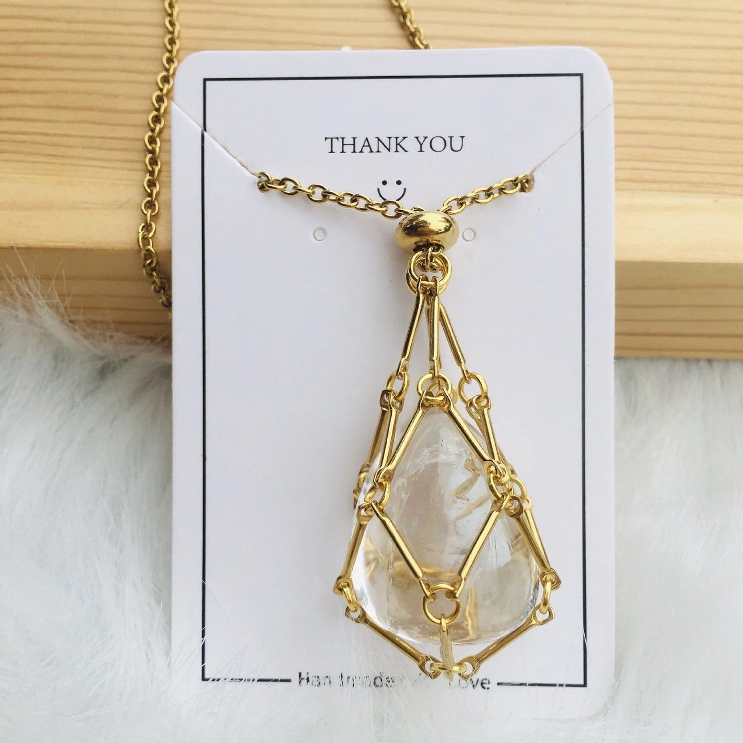 2024 Crystal Stone Holder kaulakoru - ilmainen (kristalli) lahja mukana🎁