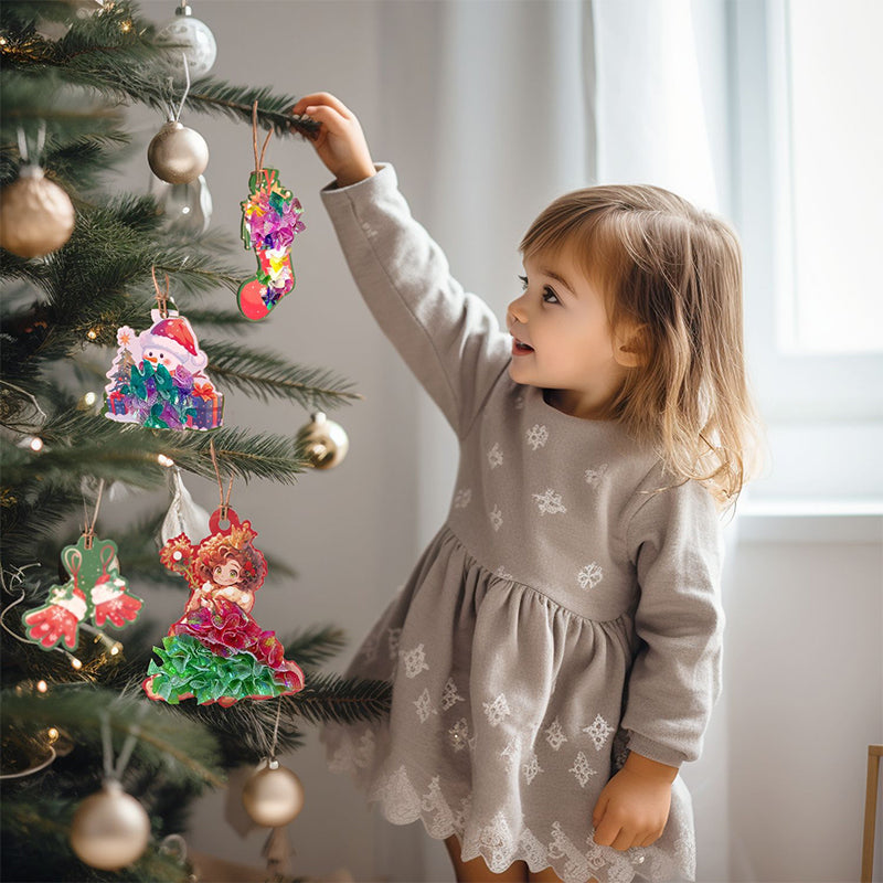 24 teemalla joulukuusi DIY koristeet