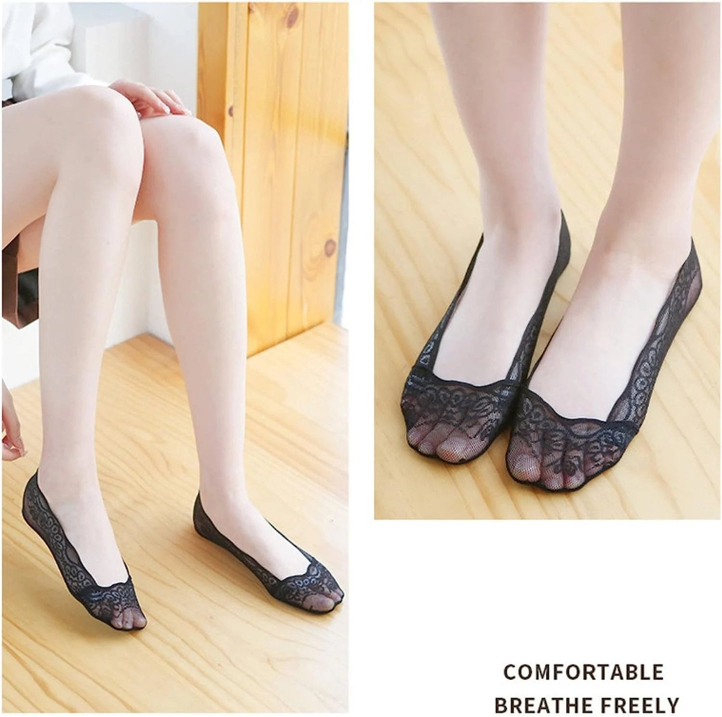 Pitsiä Näkymättömät Sukat Naisille