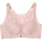 Seksikäs Rose kirjonta edessä sulkeminen Wirefree Bra