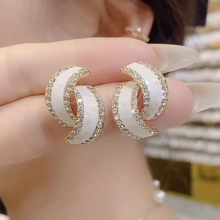 🔥Osta yksi saat yhden ilmaiseksi🔥Muoti ristin vihreä fake kristalli korvakorut