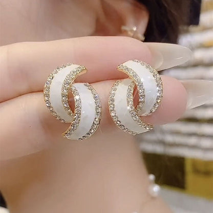 🔥Osta yksi saat yhden ilmaiseksi🔥Muoti ristin vihreä fake kristalli korvakorut