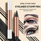 Kaksipäinen kolmionmuotoinen sinetti eyeliner Eyeliner nopeasti kuivuva pitkäkestoinen ei tahraantuva vedenkestävä