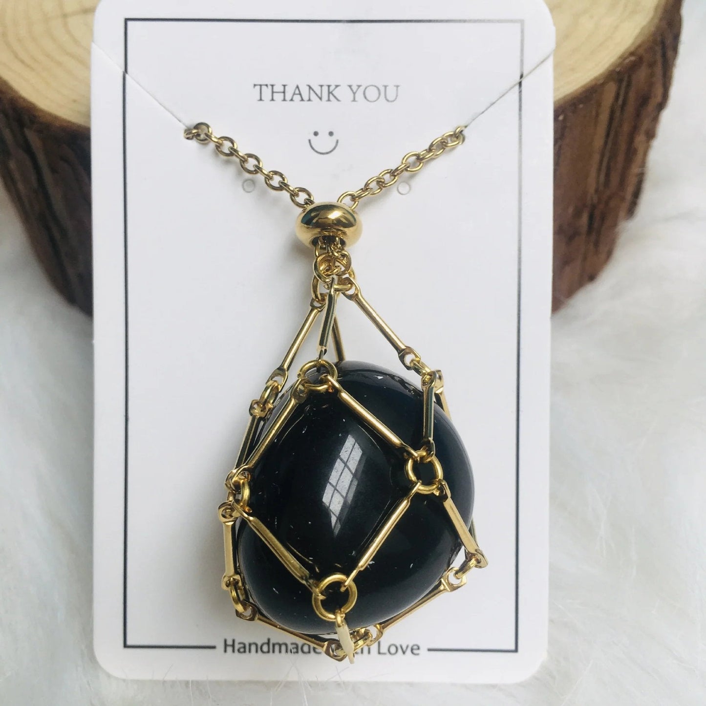 2024 Crystal Stone Holder kaulakoru - ilmainen (kristalli) lahja mukana🎁