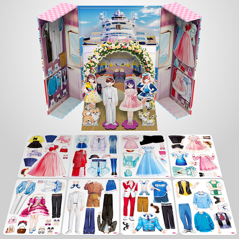 🌟Magneettinen prinsessa pukeutua paperi nukke