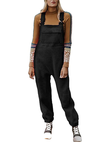 Lämmin fleece haalarit naisille Loose vapaa-ajan puvut 【Free Shipping】