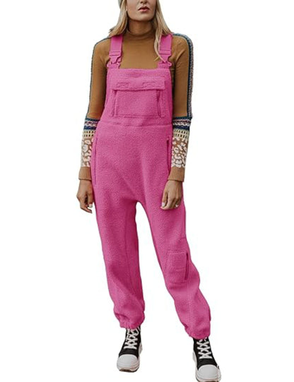 Lämmin fleece haalarit naisille Loose vapaa-ajan puvut 【Free Shipping】