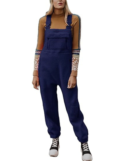 Lämmin fleece haalarit naisille Loose vapaa-ajan puvut 【Free Shipping】