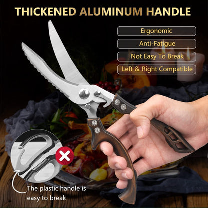 Raskasvastuiset ruostumattomasta teräksestä valmistetut luunleikkaussakset