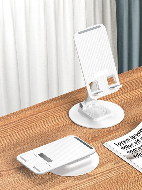 Kääntyvä 360° alumiininen matkapuhelin- ja tablettiteline