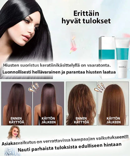 Keratiinihoito hiusten suoristus kerma