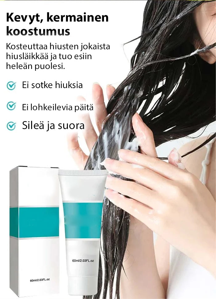 Keratiinihoito hiusten suoristus kerma