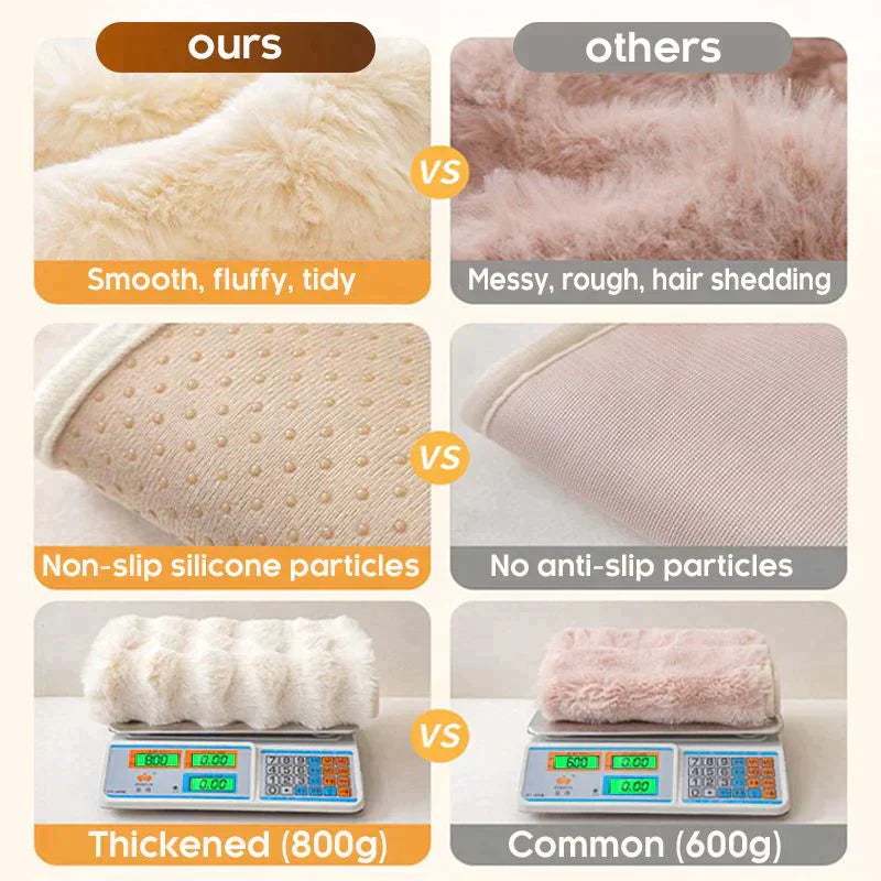 Paksuuntunut kanin muhkea sohvanpäällinen