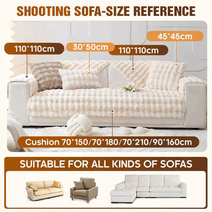 Paksuuntunut kanin muhkea sohvanpäällinen